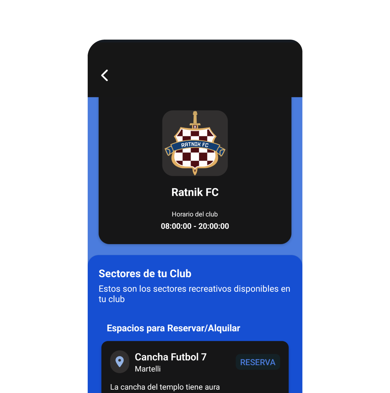 App screen